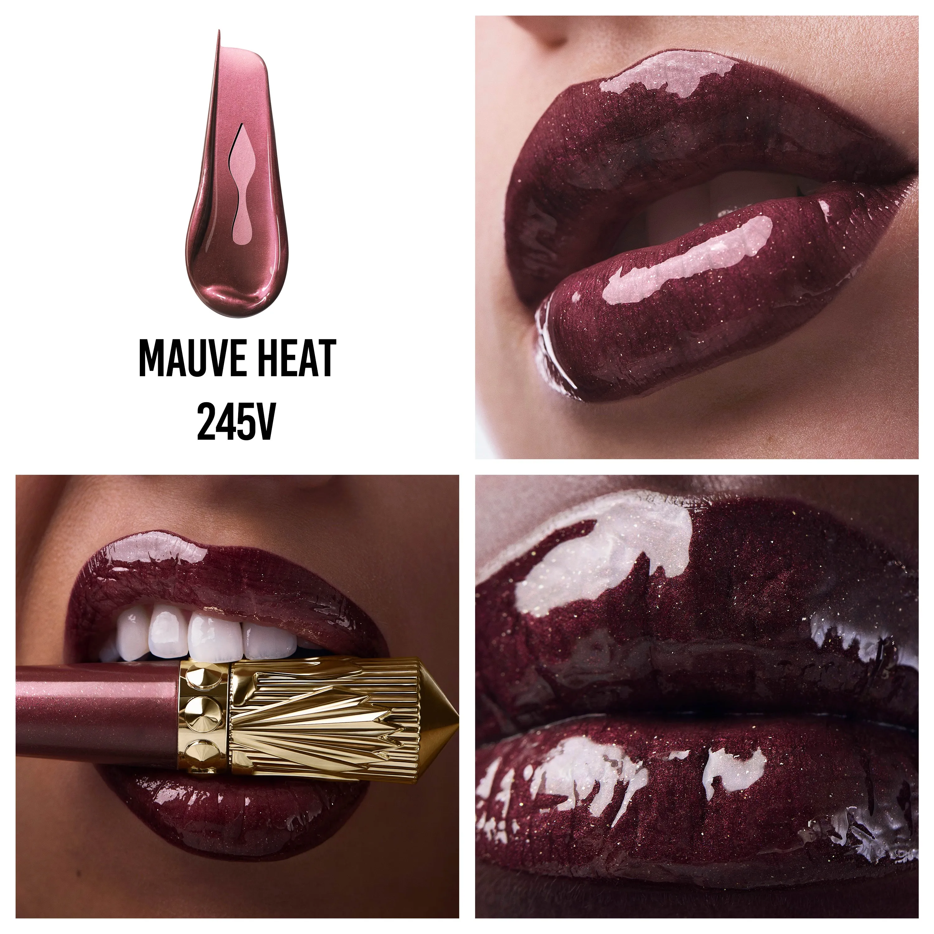 Christian Louboutin Rouge Stiletto Vinyl Gloss – Lip Gloss – Mauve Heat 245V - Beauty - alternate view 3